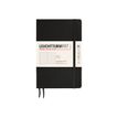 Leuchtturm1917 - Cuaderno - costura de separación - paperback - B6+ (125 x 190 mm) - 123 páginas - papel de gamuza - punteado - tapa negra