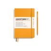 Leuchtturm1917 - Cuaderno - costura de separación - medium - A5 (145 x 210 mm) - 123 páginas - papel de gamuza - a rayas - rising sun cover