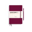 Leuchtturm1917 - Cuaderno - costura de separación - composition - B5 (178 x 254 mm) - 219 páginas - slightly chamois paper - liso - port red cover