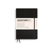 Leuchtturm1917 - Cuaderno - costura de separación - composition - B5 (178 x 254 mm) - 219 páginas - papel de gamuza - reglado - tapa negra