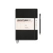 Leuchtturm1917 - Cuaderno - costura de separación - composition - B5 (178 x 254 mm) - 121 páginas - papel de gamuza - liso - tapa negra