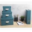 Exacompta Office by Me - Juego de cajas de almacenamiento - para A4 Plus, A5 Plus Plus, A6 Plus Plus - turquesa