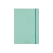 Oberthur Carmen - Cuaderno - costura de separación - bolsillo - A6 - papel marfil - lined - mint cover - sintético