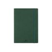 Oberthur Balthazar - Cuaderno - costura de separación - bolsillo - A6 - papel marfil - lined - tapa verde - sintético