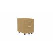 Eol Mélina - Pedestal - móvil - 2 cajones - melamine coated particle board - roble claro