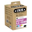Cartouche compatible Brother LC1240 - pack de 4 - noir, cyan, magenta, jaune - Ink