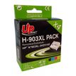 UPrint H-903XL - paquete de 4 - negro, amarillo, cián, magenta - compatible - refabricado - cartucho de tinta (alternativa para: HP T6M03AE, HP T6M07AE, HP T6M15AE, HP T6M12AE)