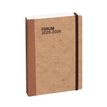 Exacompta Forum Age Bag - Agenda - 2021-2022 - página de día - costura de separación - 120 x 170 mm - retrato - papel blanco - havana cover - canvas covered cardboard