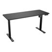 Cougar ROYAL MOSSA 150 - Escritorio para estar sentado/de pie - rectangular con esquinas contorneadas - ajuste de la altura eléctrico - negro - negro base