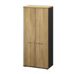 3483601225718-Armoire haute JAZZ+ - L80 x H183 x P48 - 2 portes - 4 étagères - chêne du bocage-P_405165112_1-0