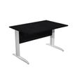 Artarredi Presto - Escritorio - rectangular - negro ceniza