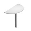 7331920001628-Extension demi-lune Trend - pied gris alu - plateau blanc-P_405165719_1-0
