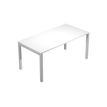 Artarredi Presto - Escritorio - rectangular - blanco - gris aluminio base