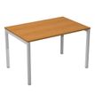 Artarredi Presto Venere Plus - Escritorio - rectangular - nogal claro - aluminio gris base