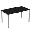 Artarredi Presto - Escritorio - rectangular - negro ceniza - gris aluminio base