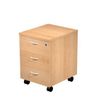 7331910008057-Caisson mobile Trend - L43xP52xH59,5 cm - 3 tiroirs avec serrure - imitation hêtre-P_405165761_1-0