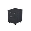 Artarredi Presto - Pedestal - móvil - 2 cajones - melamina - negro ceniza