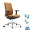 OfficePro SHERMAN PU - Silla - reposabrazos - forma de T - inclinación - poliuretano - oro