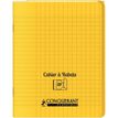 CONQUERANT - Cuaderno - grapado - 240 x 320 mm - 48 hojas / 96 páginas - Seyès - amarillo - polipropileno (PP)