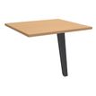 3253310335493-Retour direct pour bureau Steely - L80xP60 cm - plateau imitation hêtre - pieds carbone-P_405185130_1-0