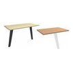 3253310387263-Retour direct pour bureau Steely - L80 - 1 Pied métal blanc - plateau noyer-P_405185137_1-0