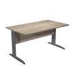Artarredi Presto - Escritorio - rectangular - canadian oak - antracita mate base