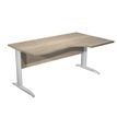 Artarredi Presto Plus Compact - Escritorio - en escuadra (derecha) - canadian oak - gris aluminio base