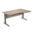 Artarredi Presto Plus Compact - Escritorio - en escuadra (derecha) - canadian oak - antracita mate base