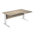 Artarredi Presto Plus Compact - Escritorio - en escuadra (derecha) - canadian oak - blanco mate base