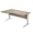 Artarredi Presto Plus Compact - Escritorio - forma de L (izquierdo) - canadian oak - gris aluminio base