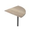 Artarredi Presto - Componente de mesa - esquina de 90° (redondeada) - canadian oak - antracita mate base