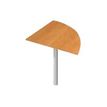 Artarredi Presto - Componente de mesa - esquina de 90° (redondeada) - fresno de la Toscana - RAL 7016, antracita mate base