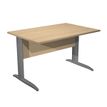 Artarredi Presto - Escritorio - rectangular - roble claro - RAL 7016, antracita mate base