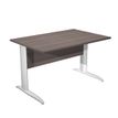 Artarredi Presto - Escritorio - rectangular - fresno de la Toscana - blanco mate, RAL 9010 base