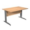 Artarredi Presto - Escritorio - rectangular - verde haya - RAL 7016, antracita mate base