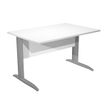 Artarredi Presto - Escritorio - rectangular - blanco - RAL 7016, antracita mate base