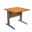 Artarredi Presto - Escritorio - cuadrado - nogal claro - RAL 7016, antracita mate base