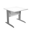Artarredi Presto - Escritorio - cuadrado - blanco - RAL 7016, antracita mate base