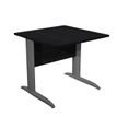 Artarredi Presto - Escritorio - cuadrado - negro ceniza - RAL 7016, antracita mate base