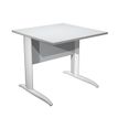 Artarredi Presto - Escritorio - cuadrado - gris - blanco mate, RAL 9010 base