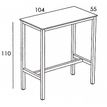 3701394607734-Table haute 104 x 55 cm URBAN - ezpeleta professionnel - Anthracite-P_405227996_6-5