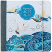 3664447200255-Agenda à élastique Sakura - 1 semaine sur 2 pages - 16,5 x 16,5 cm - vagues - Oberthur-P_405228482_1-0