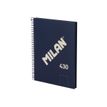 8411574110347-Milan 430 Since 1918 - Cahier de notes - reliure à spirale - A5 - 176 x 210 mm - 80 feuilles / 160 pages --P_405229821_2-0
