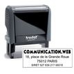 Tampon personnalisé avec 4 lignes - zone d'impression 47 x 18 mm - Trodat Printy 4912 gris