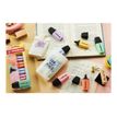 4006381616911-STABILO BOSS MINI Pastel - Surligneur - bleu nuageux, pêche crémeuse, goût léger de menthe, crème de jaune, brosse rose - encre-P_405240032_7-4