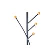 4002390075015-MAULaura - Portemanteau - 4 crochets - acier, métal, bois - noir-P_405241908_3-1