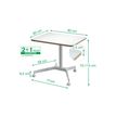 4002432138395-Bureau ERGO - Bureau assis-debout compact - réglable manuel - Blanc-P_405242224_4-4