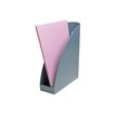 Exacompta AutentiK MAG-CUBE - Archivo de caja - ancho de la espina: 82 mm - para A4 Plus - gris azulado