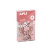8410782199847-APLI Up North - Pince double clip - métal - rose - pack de 15-P_405243334_1-0