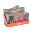 8410782199281-APLI Neon - Agrafeuse - 12 feuilles - métal - bleu gris, gris, orange, vert foncé, orang-P_405243362_1-0